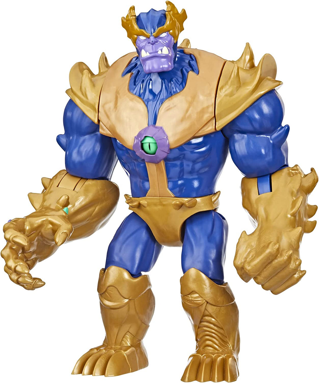 Hasbro Marvel Avengers Mech Strike Monster Hunters Monster Punch Thanos Toy, 22.