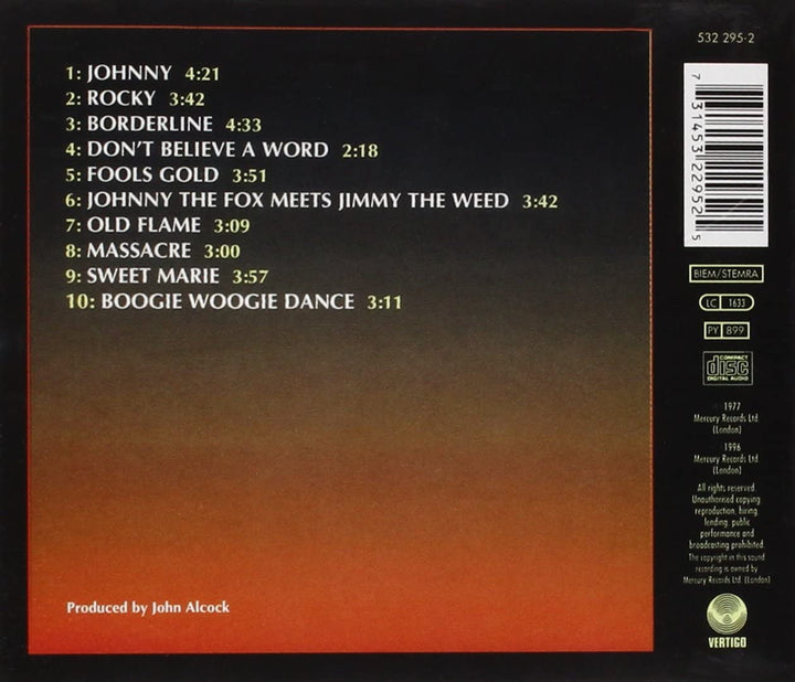 Thin Lizzy – Johnny The Fox [Audio-CD]