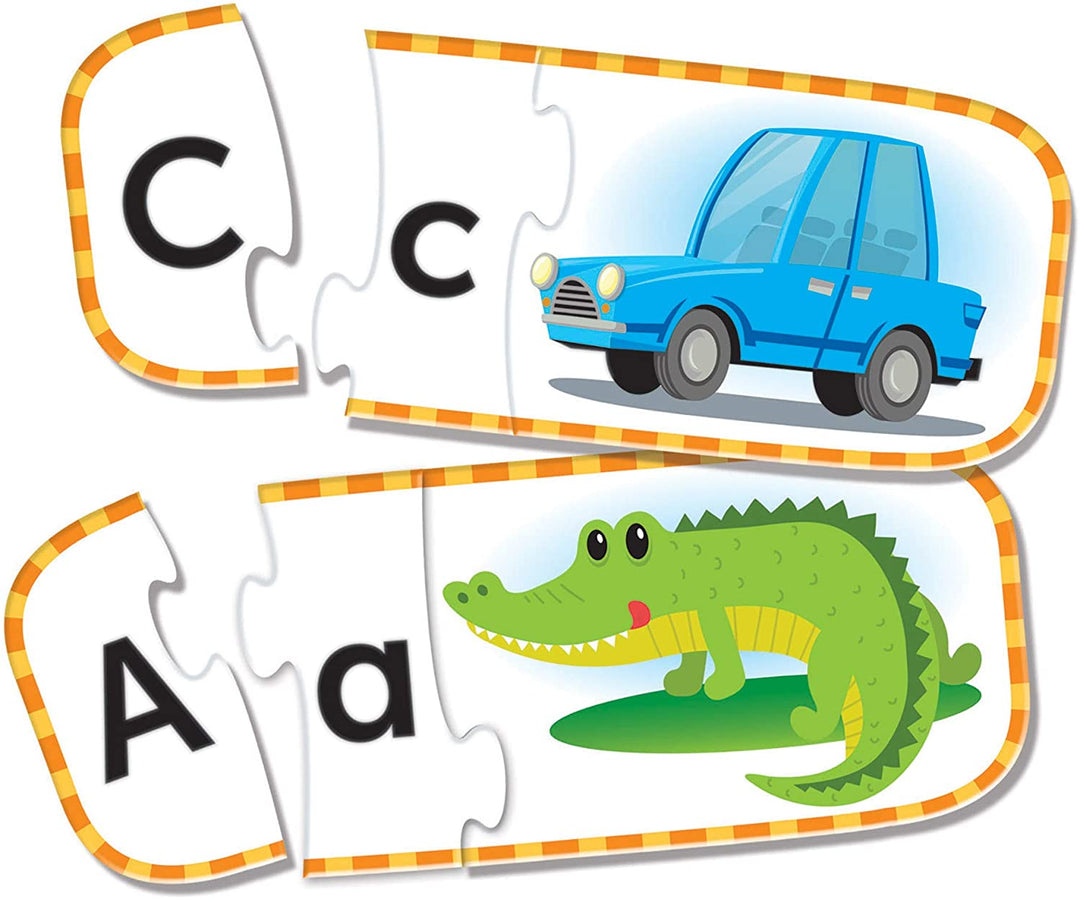 Recursos de aprendizaje LER6089 Tarjetas del alfabeto, preparación preescolar, autocorrección