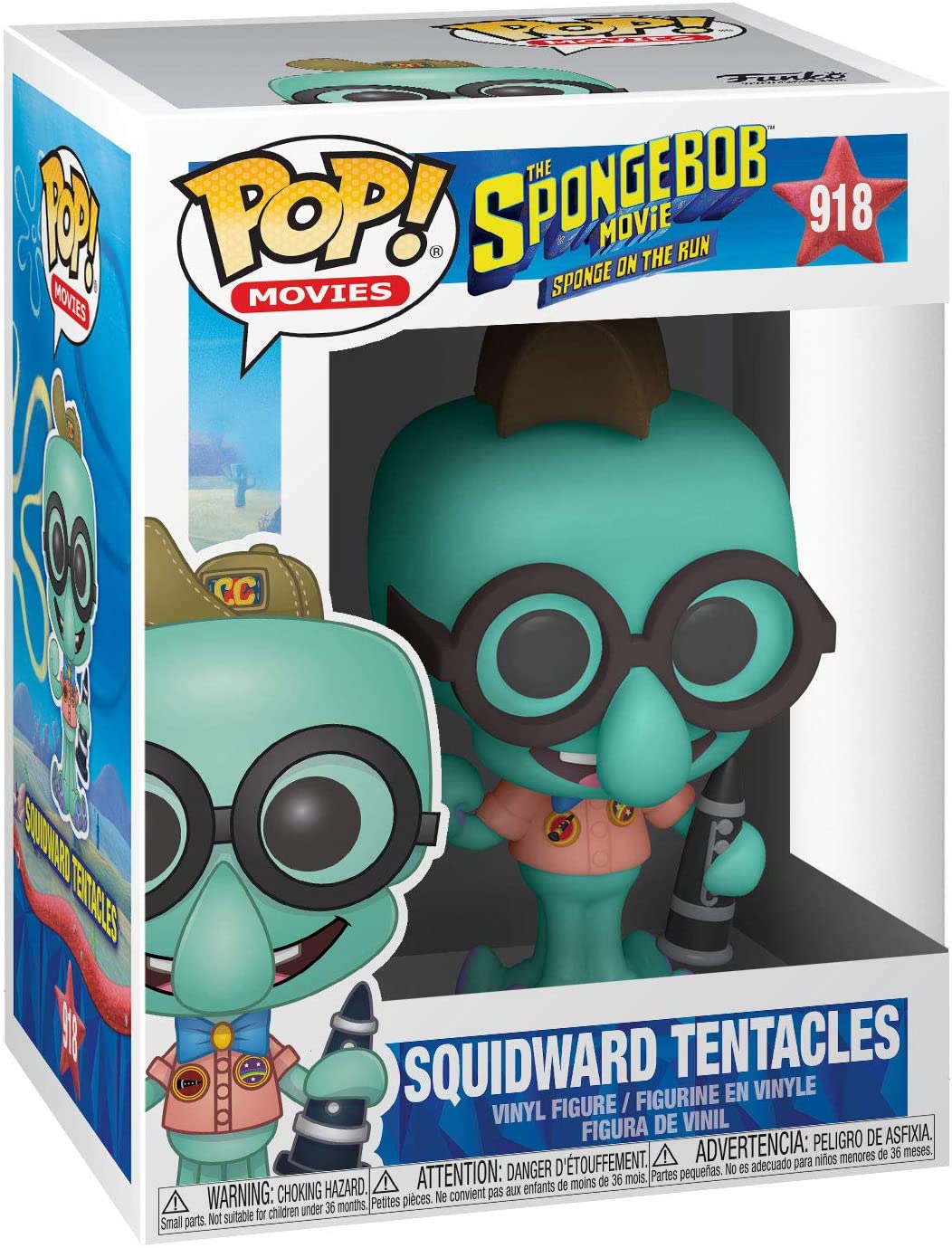 La película Bob Esponja, Sponge On The Run Calamardo Tentáculos Funko 47164 Pop! Vinilo n. ° 918