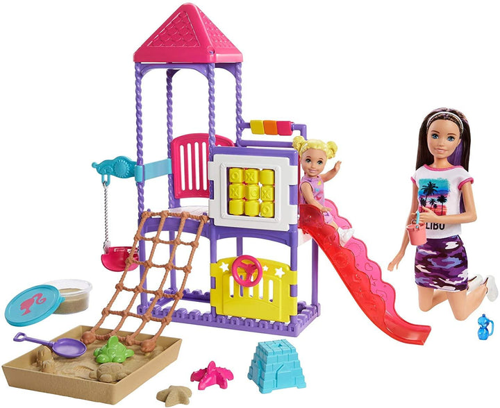 Barbie GHV89 Skipper Babysitters Inc Climb 'n Explore Playground Dolls and Playsets - Yachew