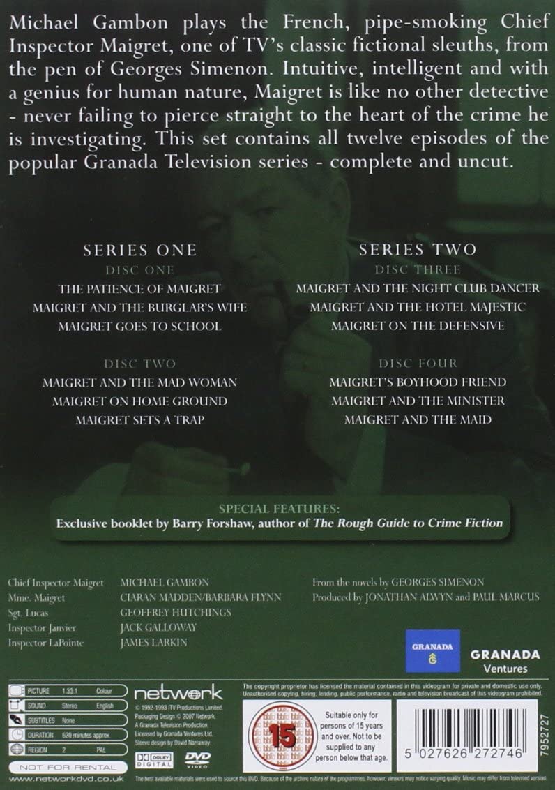 Maigret - Series 1 And 2 - Complete [1992] - drama [DVD]