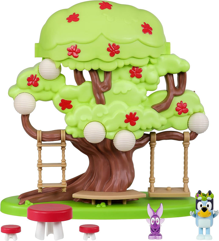 Bluey Tree-Spielset mit geheimem Versteck, Blumenkrone und Feenfiguren und Zubehör