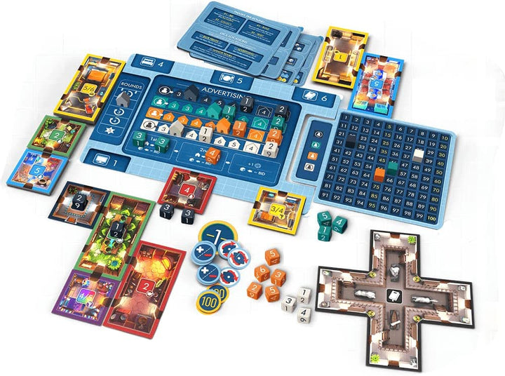 Würfel-Manor-Brettspiel