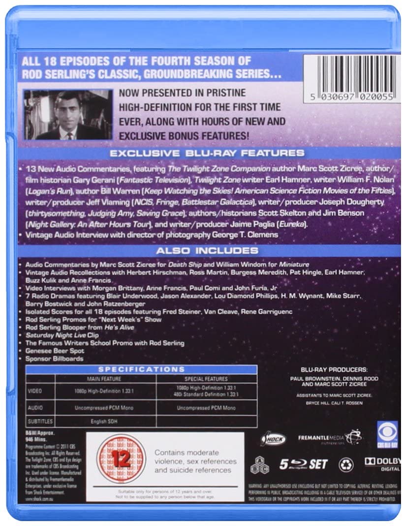 Twilight Zone – Staffel 4 [Region Free] – Science-Fiction [Blu-ray]