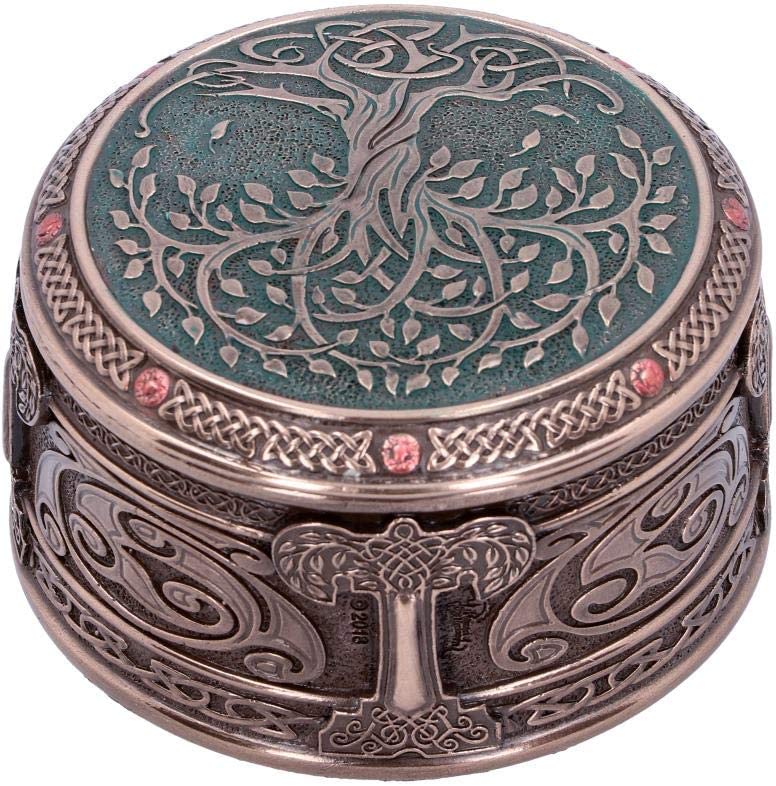 Nemesis Now Baum des Lebens Box 10 cm, Harz, Bronze, Einheitsgröße