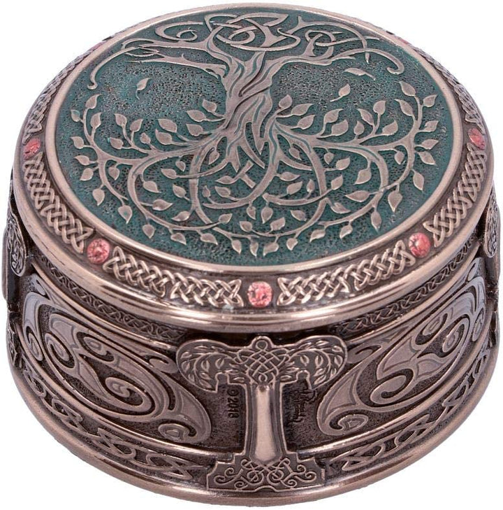 Nemesis Now Baum des Lebens Box 10 cm, Harz, Bronze, Einheitsgröße