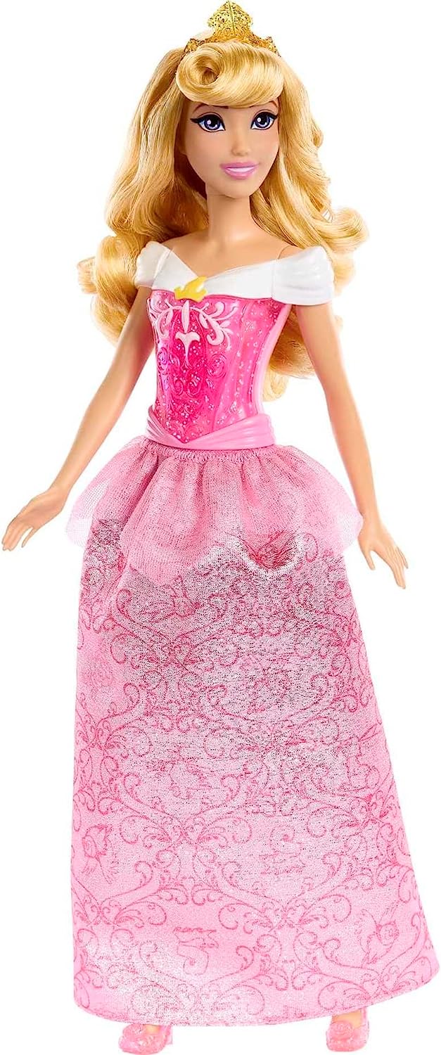 Disney Princess Toys, Aurora Sleeping Beauty Posable Fashion Doll with Sparkling