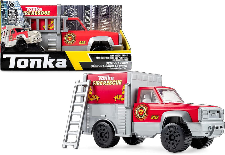 Tonka 06189 Steel Classics Rescue Truck, Kids Construction Toys for Boys and Girls