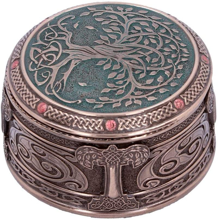 Nemesis Now Baum des Lebens Box 10 cm, Harz, Bronze, Einheitsgröße