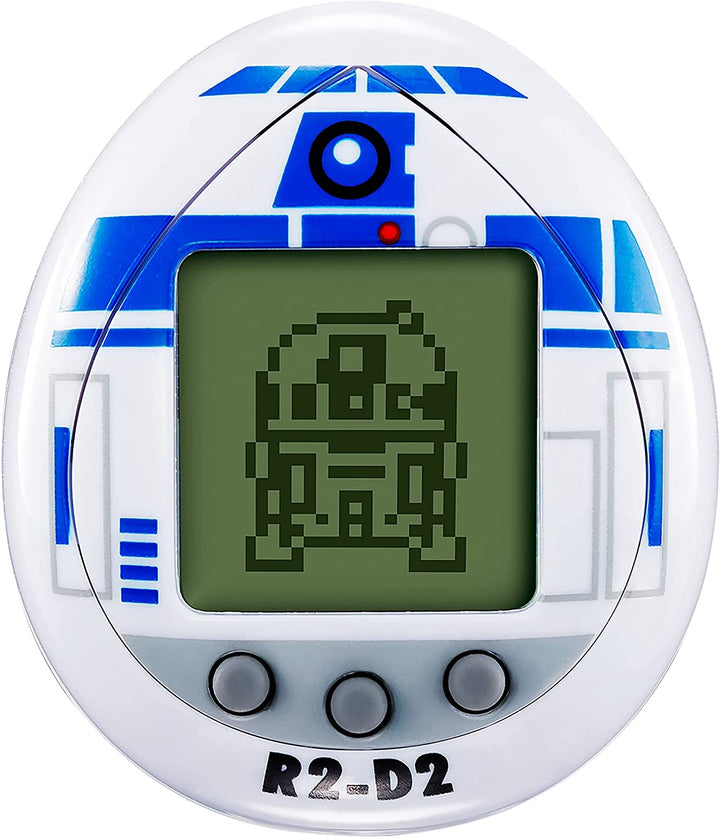 TAMAGOTCHI 88821 Star Wars R2D2 Virtueller Haustierdroide mit Minispielen, animiertem Clip