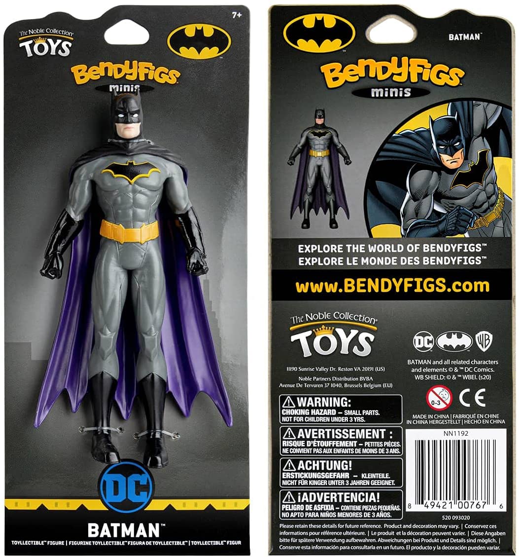 The Noble Collection DC Comics Mini Bendyfigs Batman - 5.5in (14cm) Noble Toys M