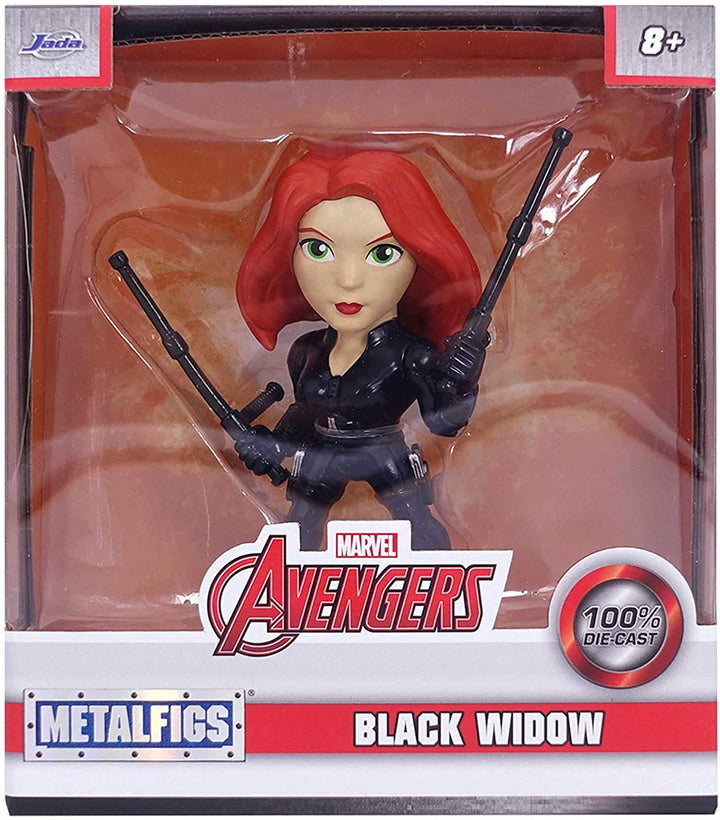 Jada Toys 253221014 Marvel Black Widow Figur, Druckguss-Sammelfigur, 10 cm