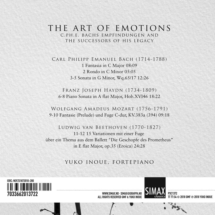 Yuko Inoue – Die Kunst der Emotionen: C.ph.e. Bach, Haydn, Mozart, Beethoven [Audio-CD]