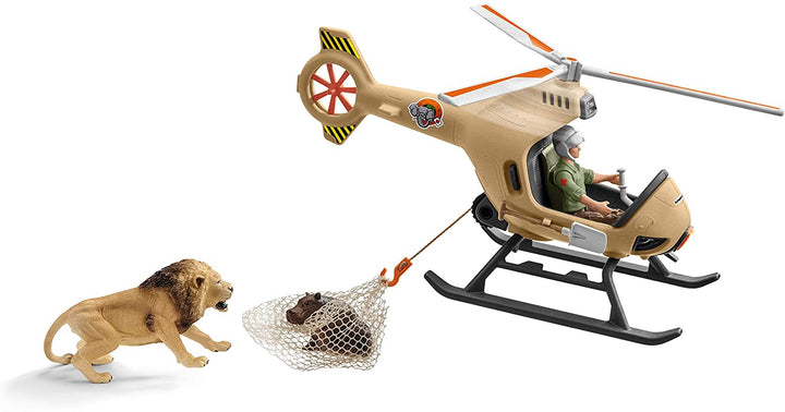 Schleich 42476 Helicóptero de rescate de animales Wild Life