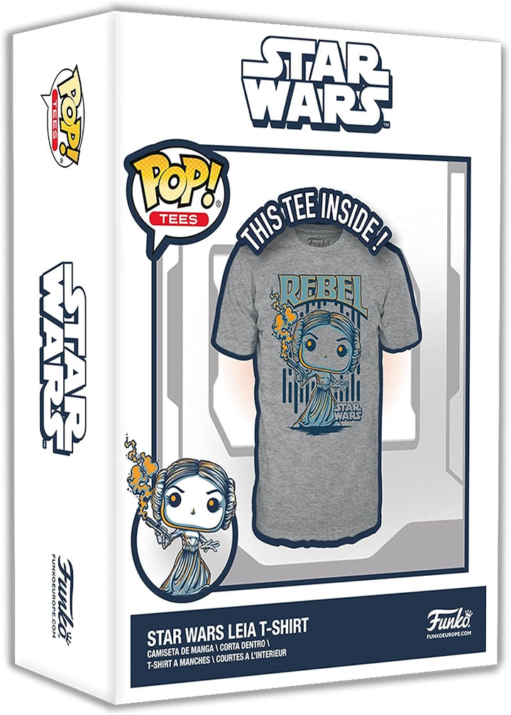 Funko Boxed Tee: Star Wars – Leia – (XL) – T-Shirt – Kleidung – Geschenkidee – kurz