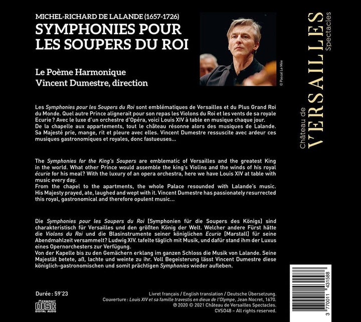 Lalande: Les Soupers du Roy [Audio-CD]