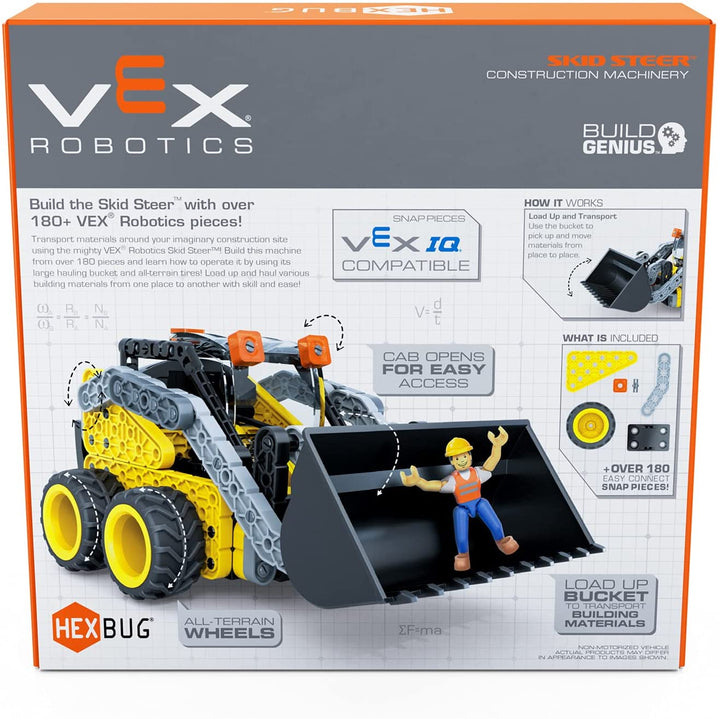 HEXBUG VEX Robotics Skid Steer, baubares Konstruktionsspielzeug, Geschenk für Jungen und Gi