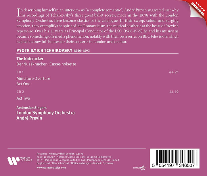 Andre Previn - Tschaikowsky: Der Nussknacker [Audio-CD]