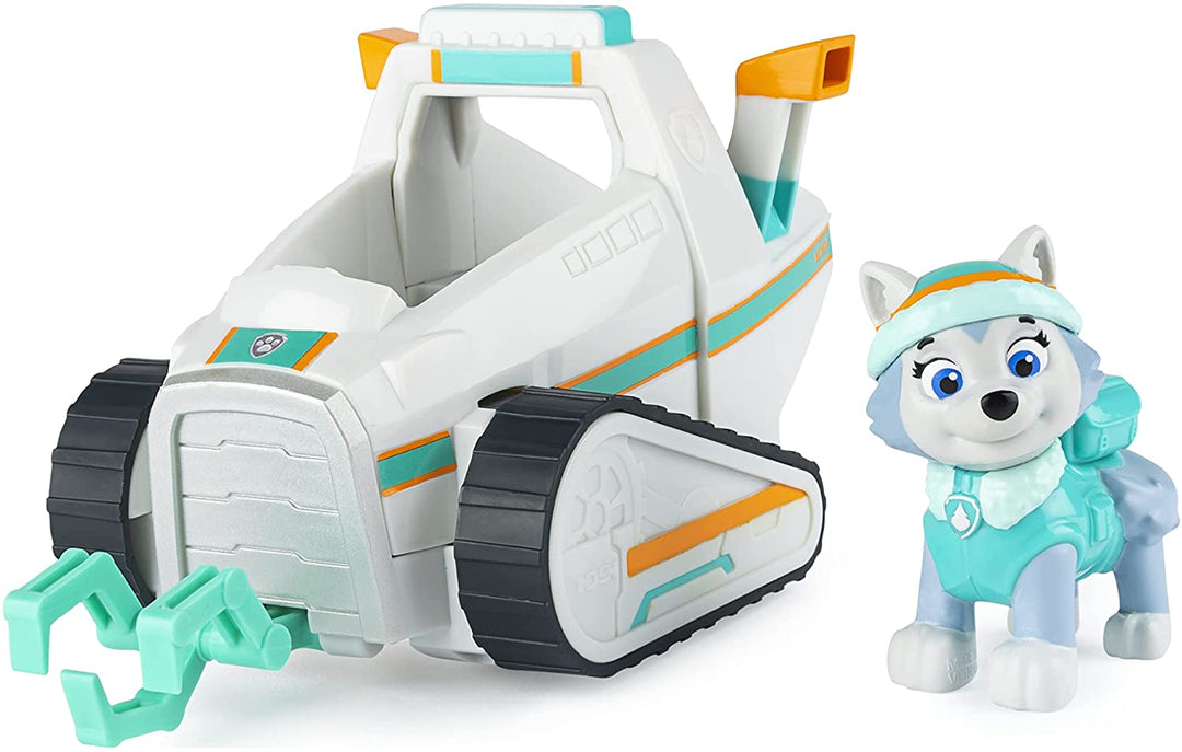 PAW Patrol Everests Schneepflugfahrzeug mit Sammelfigur für Kinder im Alter