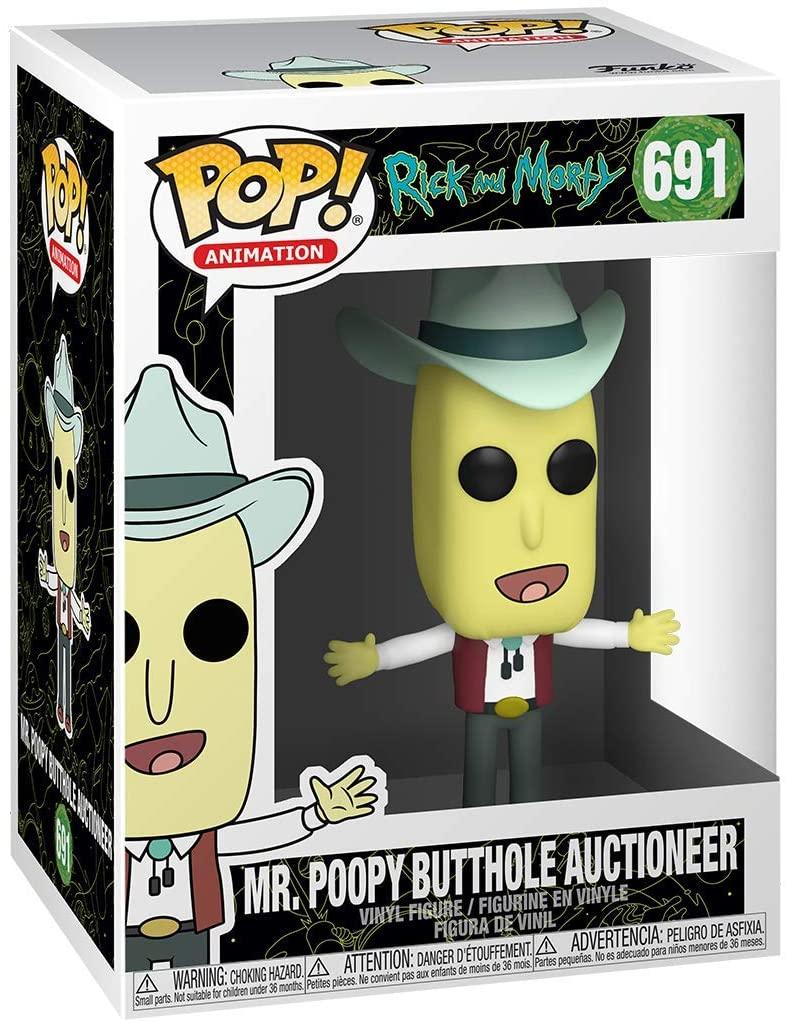 Rick et Morty M. Poopy Butthole (commissaire-priseur) Funko 45439 Pop ! Vinyle #691