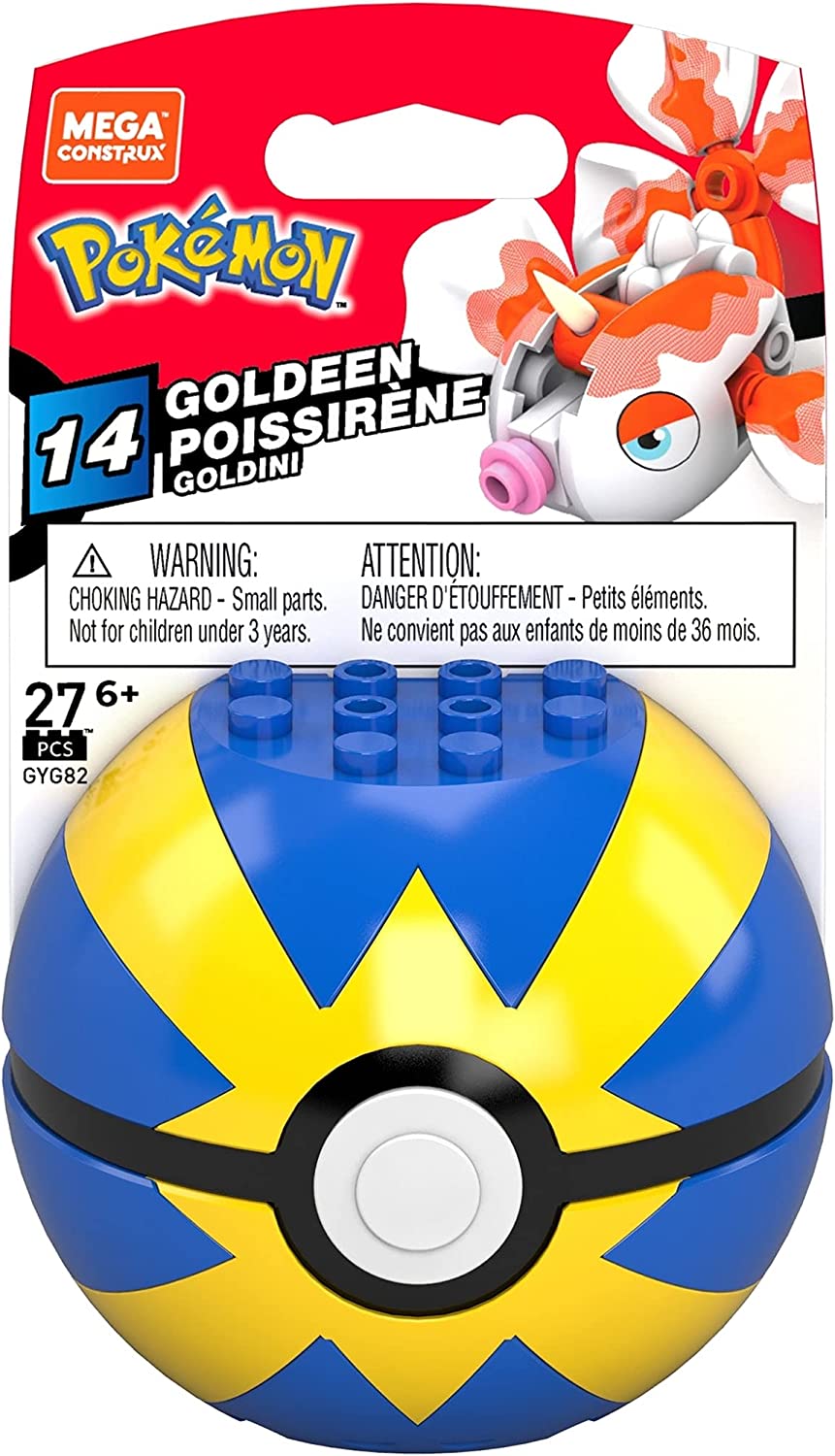 Mega Construx Pokemon Goldeen Pokeball-Bauset