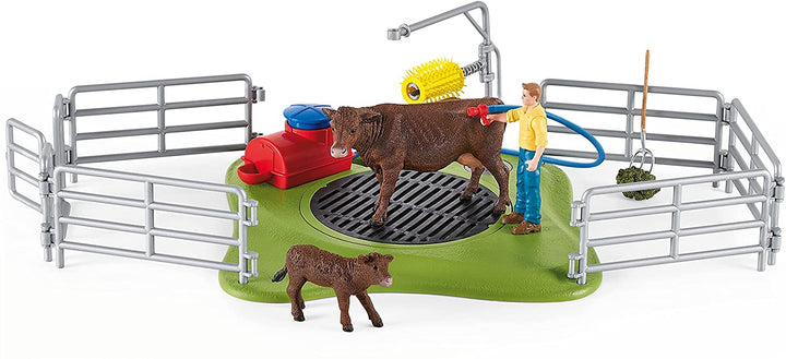 Lavado de vacas felices de Schleich