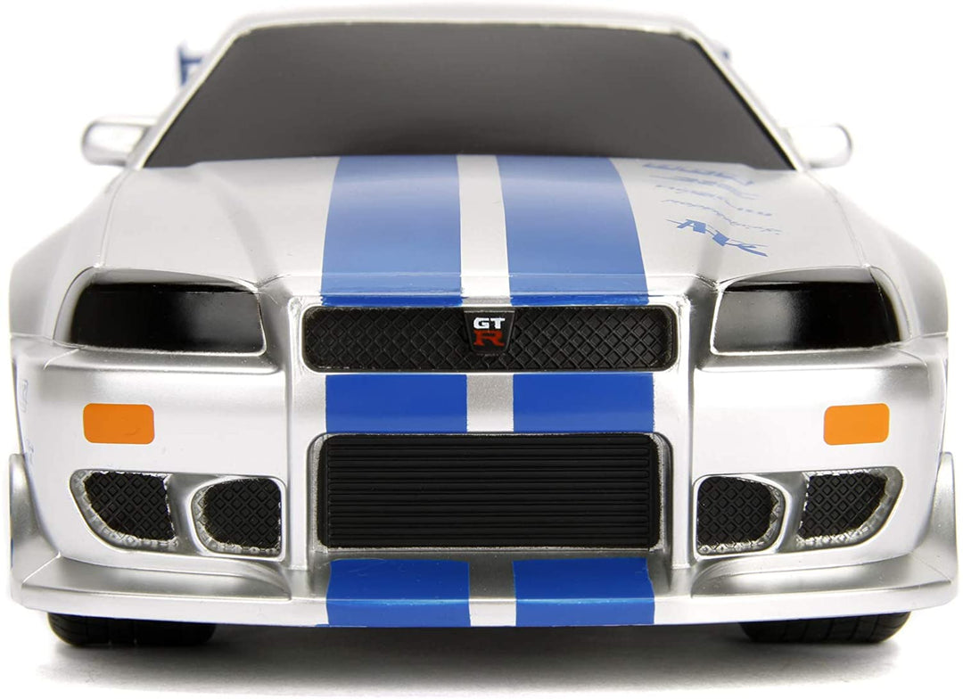 Jada - Fast&amp;Furious - R/C Nissan Skyline GTR 1:16 2,4GHz (253206007), Weiß Blau