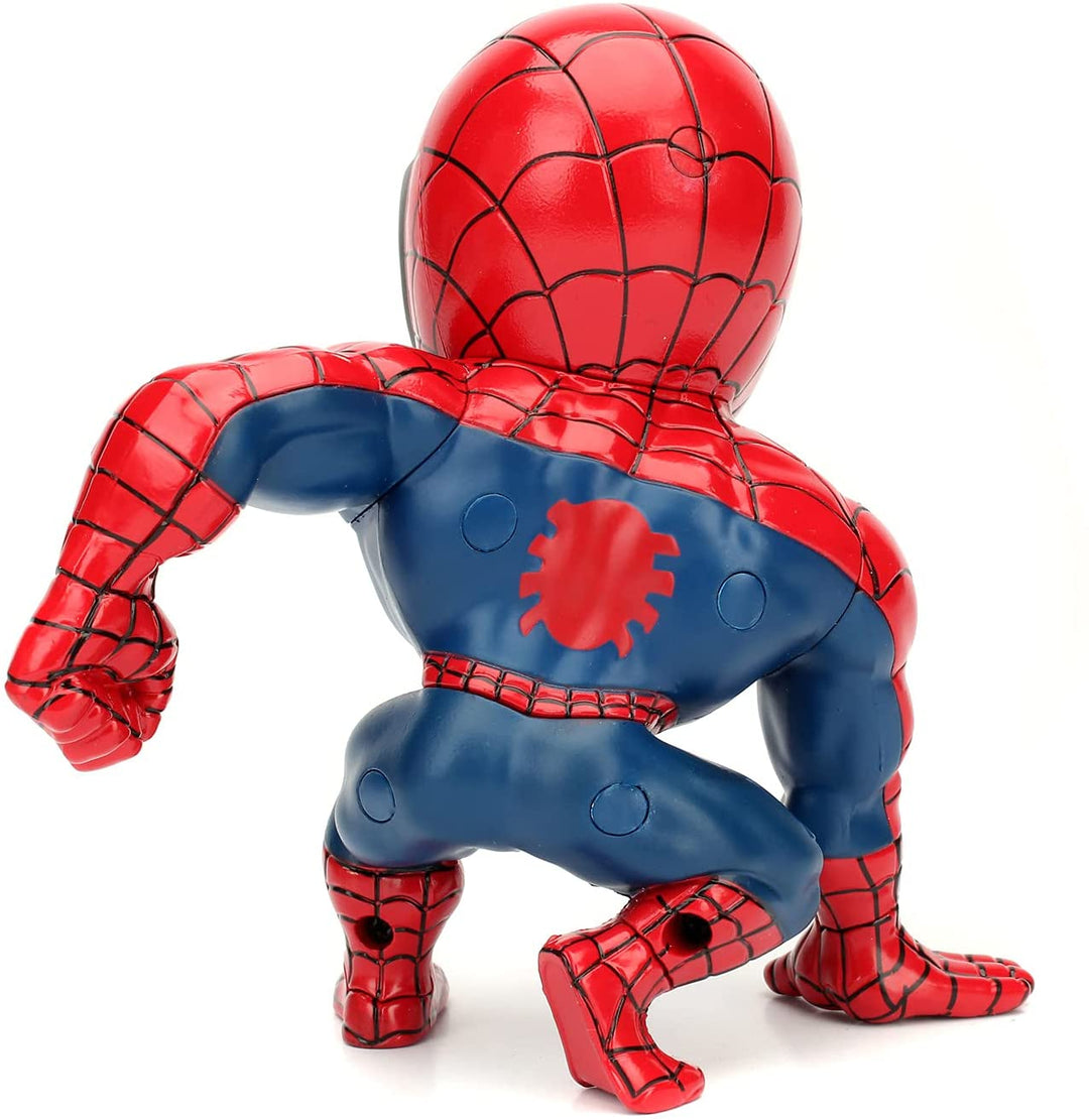 Jada 253223005 Marvel 6" Spiderman DIE-CAST Sammlerfigur, mehrfarbig