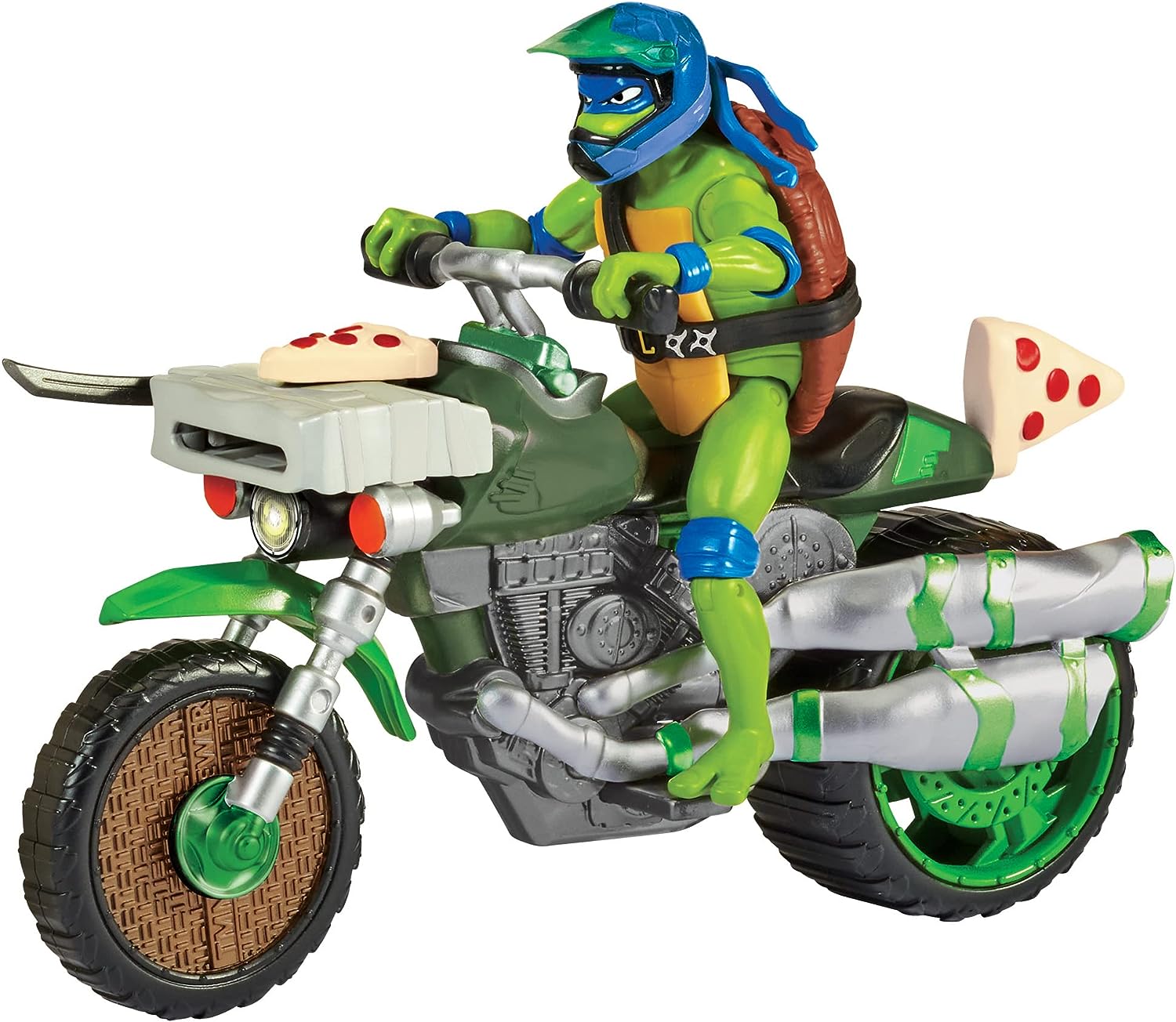 Teenage Mutant Ninja Turtles Ninja Kick Cycle with Exclusive Leonardo Figure - Action Playset, 4+ Years 1