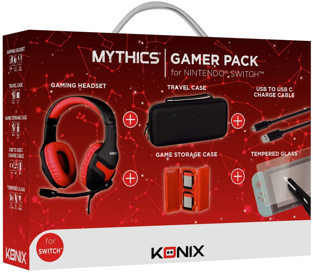 Konix Gamer Pack Nintendo Switch Unisexe Accessoires Standard