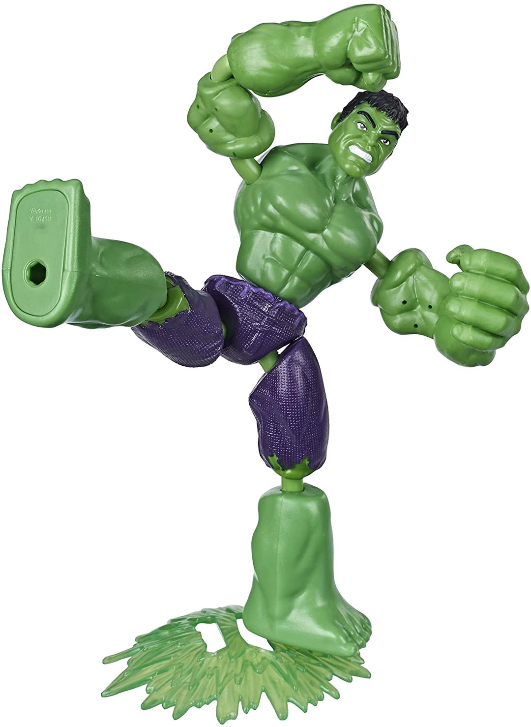 Avengers E7871 Marvel Bend and Flex Action, 6-Inch Flexible Hulk Figure, Includes Blast Accessory, Ages 4 and Up