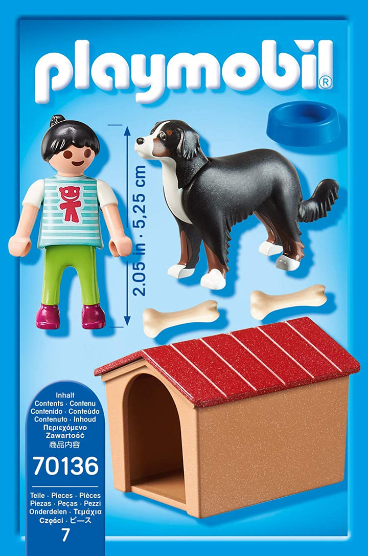 Playmobil 70136 Chien de ferme de campagne avec chenil