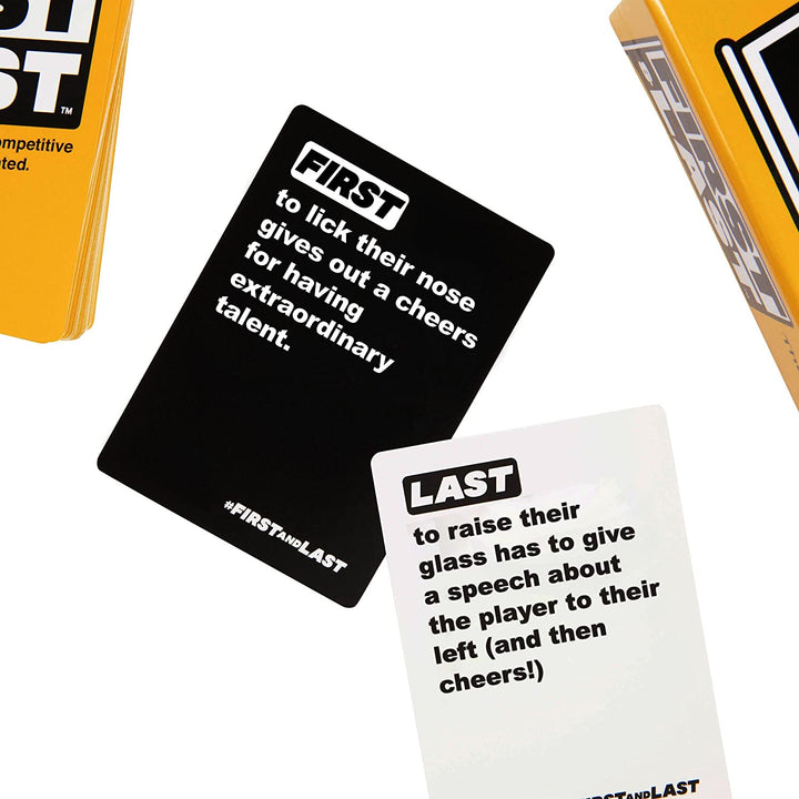 First & Last – The Party Game for Competitive People to Stay Hydrated –by The C