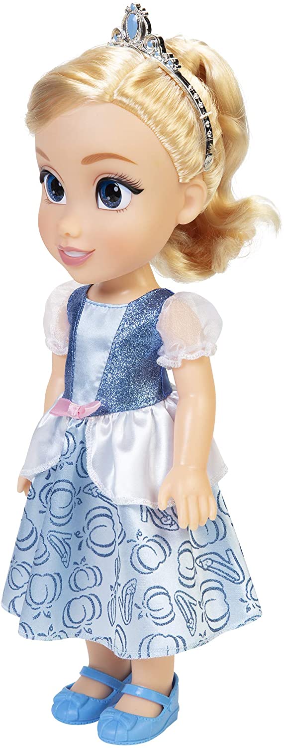 Disney Princess My Friend Cinderella-Puppe, 35,6 cm groß, inklusive abnehmbarem Outfit und Tiara