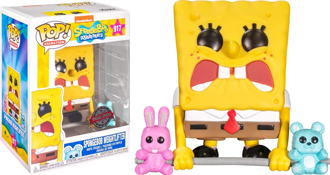 Spongebob Squarepants Bob Esponja Levantador de pesas Exclusivo Funko 54292 Pop! Vinilo n. ° 917