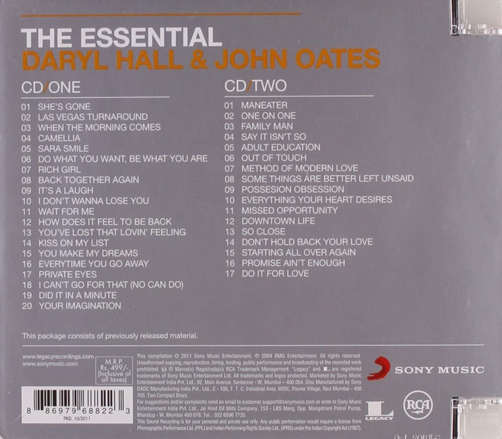 Hall & Oates - Essential Hall & Oates [Audio CD]