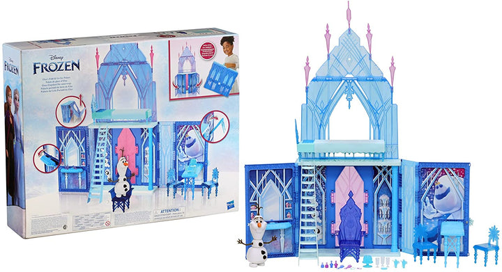 Disney Frozen 2 Elsa&#39;s Fold and Go Ice Palace, Castle Playset, Giocattolo per bambini dai 3 anni in su