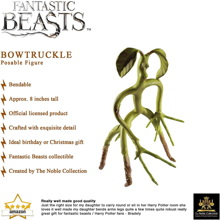 The Noble Collection Fantastic Beasts Bowtruckle flexible - 20 cm (8 pulgadas)