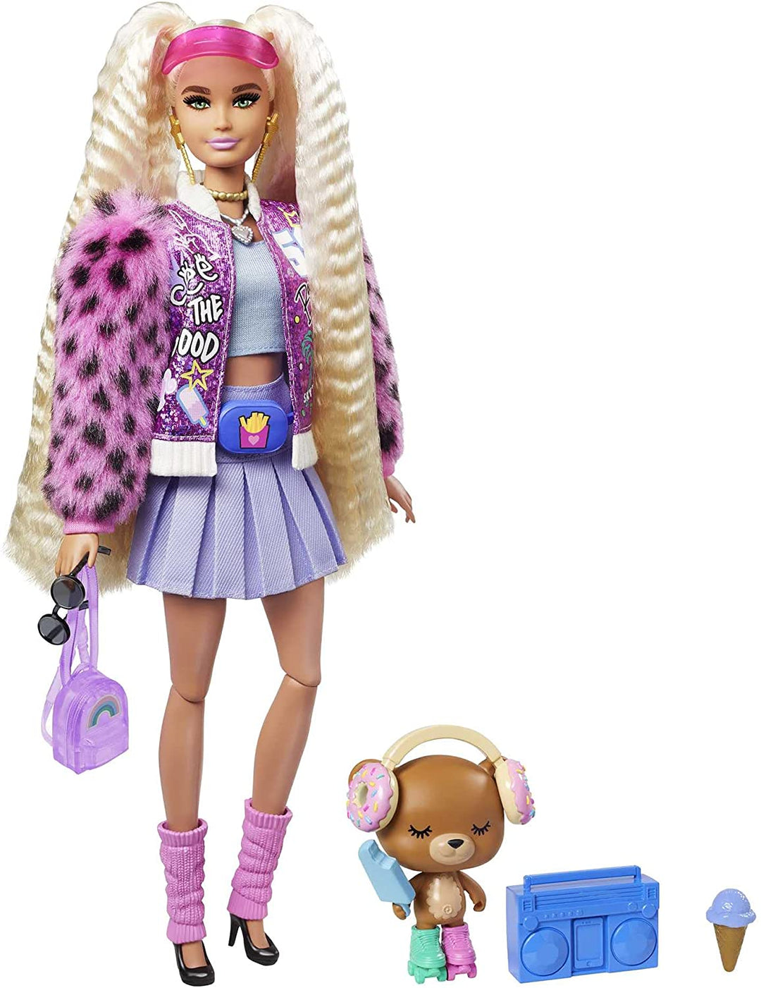 Muñeca Barbie Extra con coletas rubias