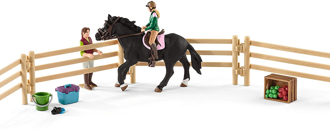 Schleich 42389 Escuela de equitación con jinetes y caballos