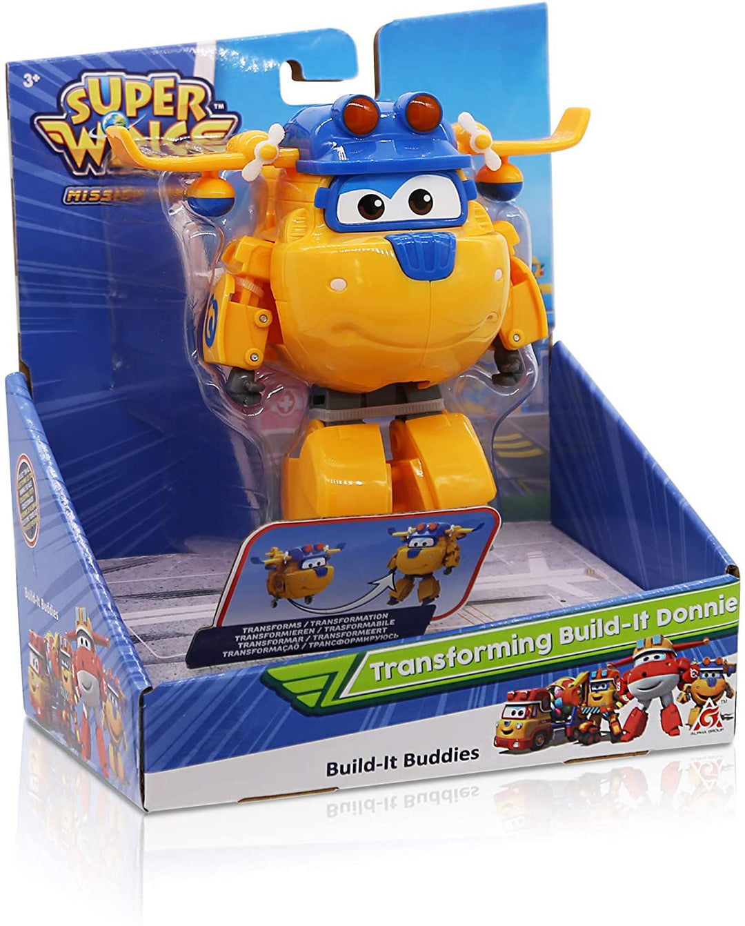 Super Wings Build-It Donnie 5&quot; Transformerend personage