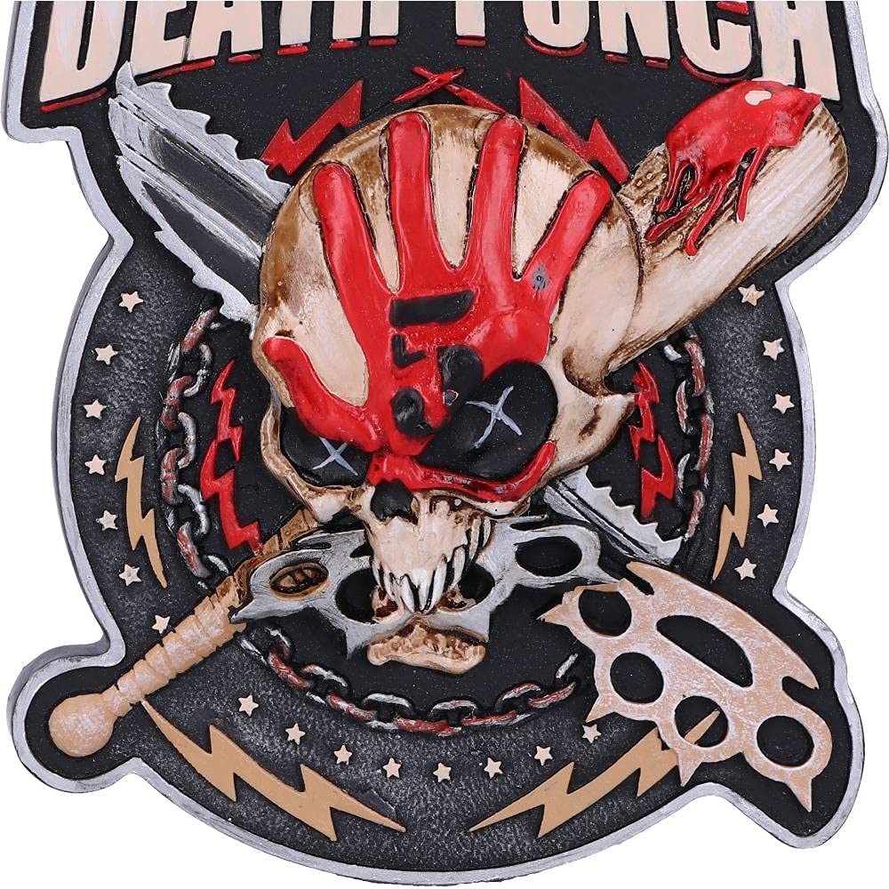 Nemesis Now Five Finger Death Punch Xmas Dec (002) 9,5 cm, Rot