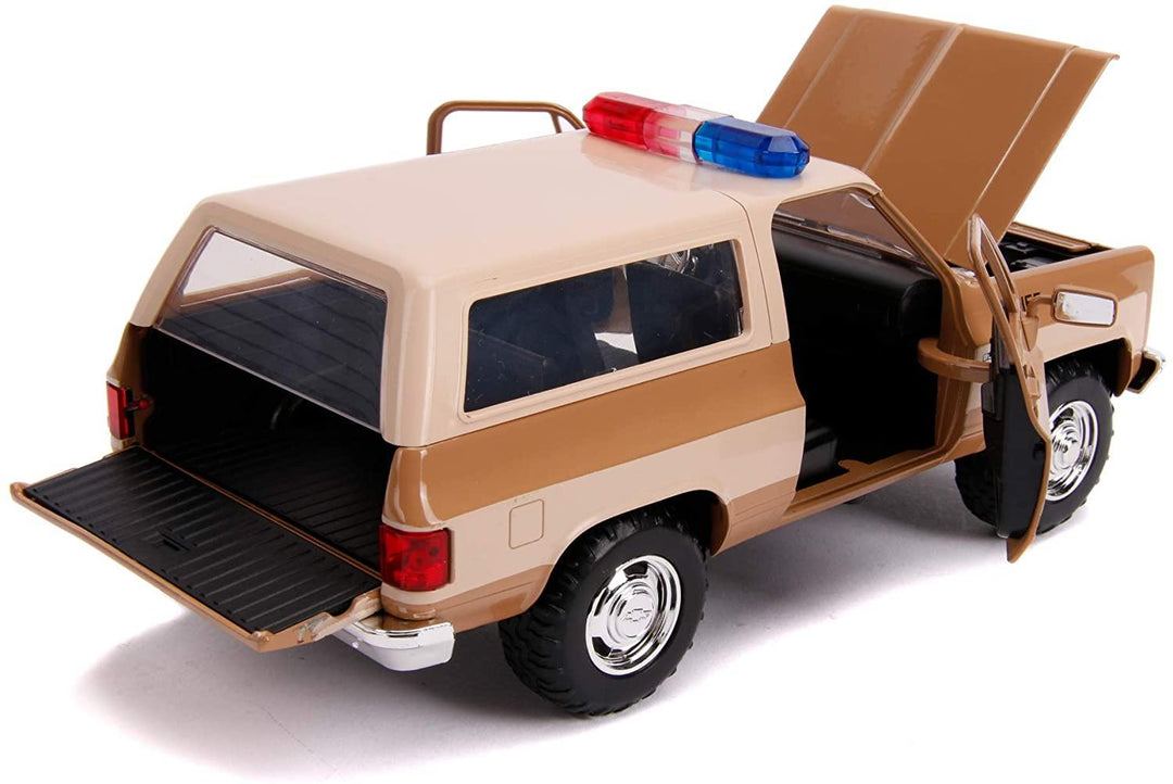 Jada Toys 253255003 Stranger Things Coche Chevy K5 Blazer Metal 1980 Con Placa 1:24 Chevrolet Things - Yachew