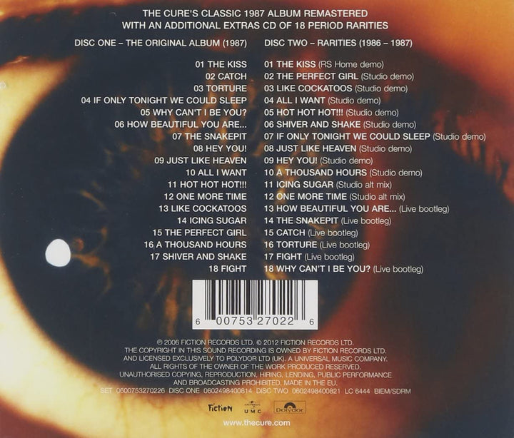 The Cure - Kiss Me, Kiss Me, Kiss Me [Audio CD]
