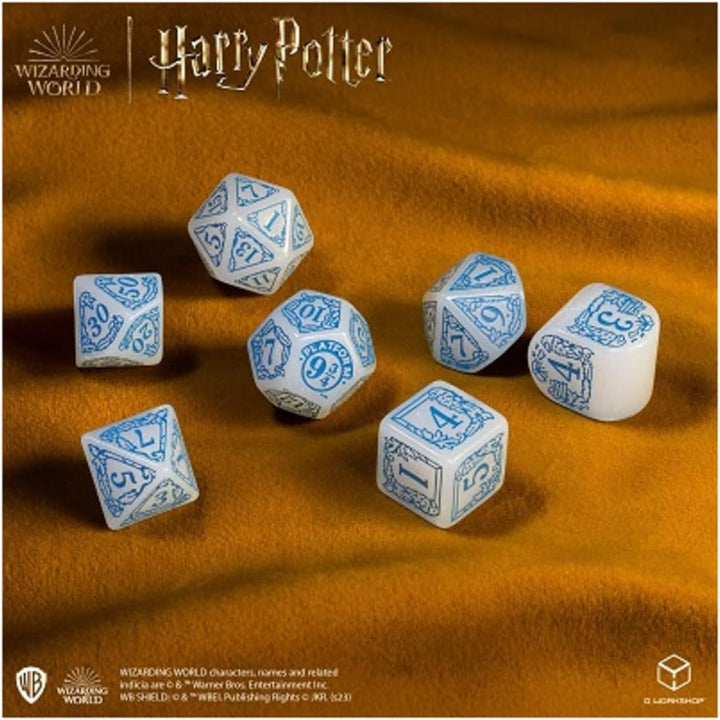 Harry Potter: Ravenclaw Modern Dice Set - White