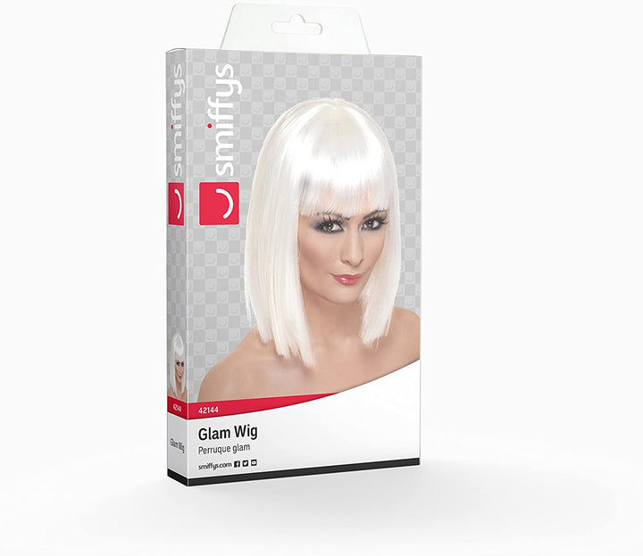 Smiffys Glam Wig - White