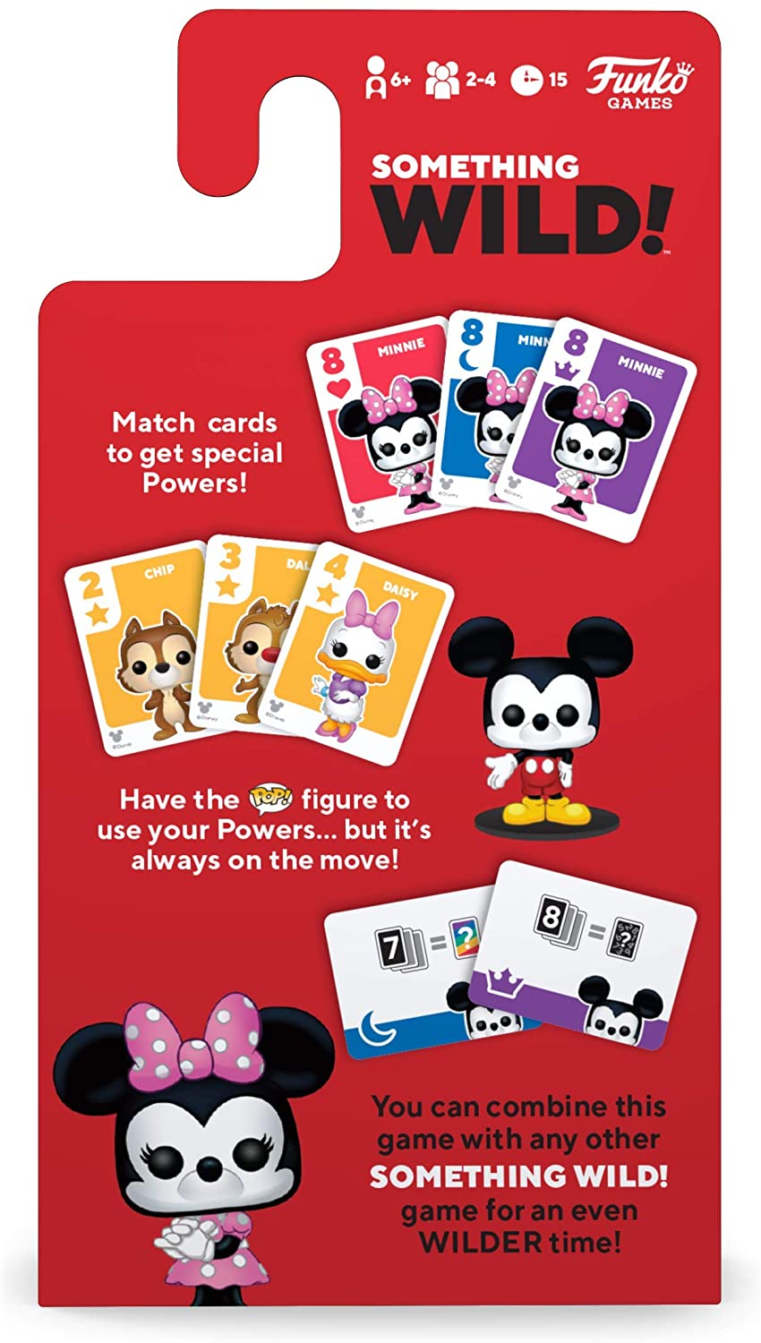 Funko 49355 Brettspiele 49355 Signature Something Wild Card Game-Mickey and Friends, Mehrfarbig