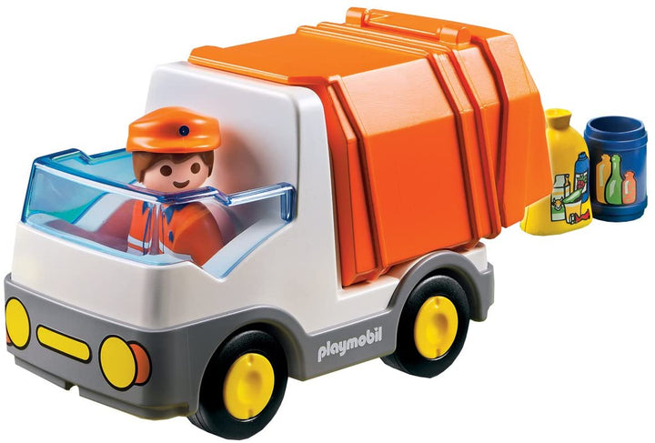 Playmobil 6774 1.2.3 Camion della raccolta differenziata con funzione di smistamento