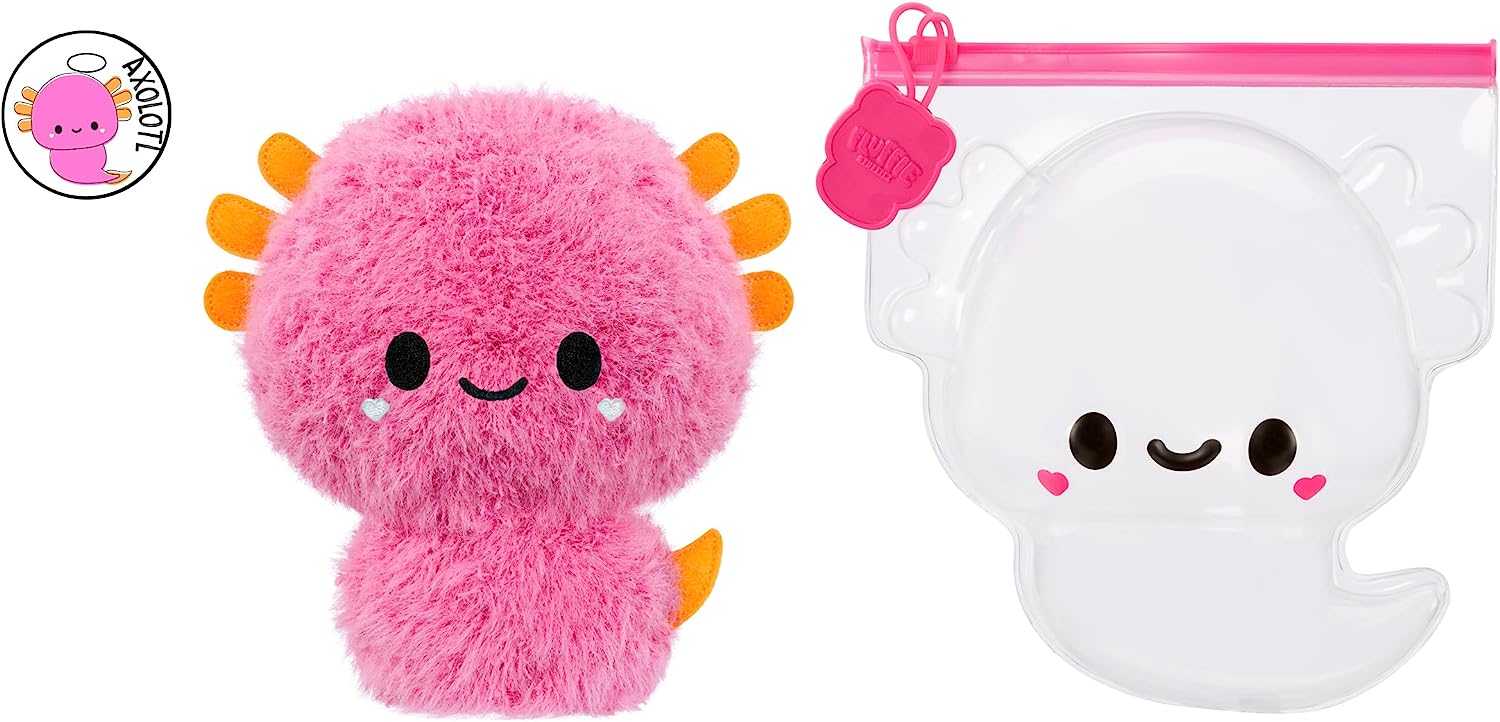 Fluffie Stuffiez Small Collectible Axolotl Plush - 3 Ways to Play for Kids 4+ 6